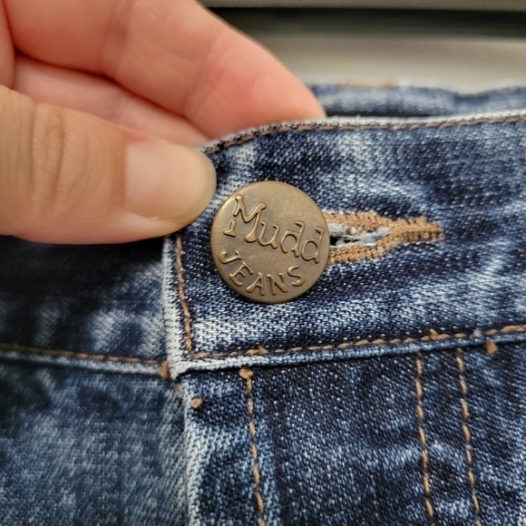 Mudd‎ Yo! Women's Vintage 90s Y2K Flare Bell Bottom Jeans, Size 11, Button Fly - Picture 2 of 11